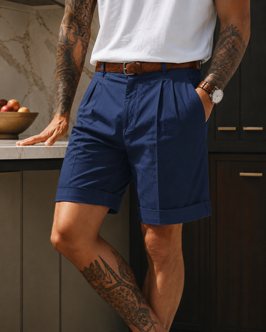 Blue Shorts - Beaulin Paris