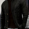 Pull Homme Torsadé Col Large Anthracite