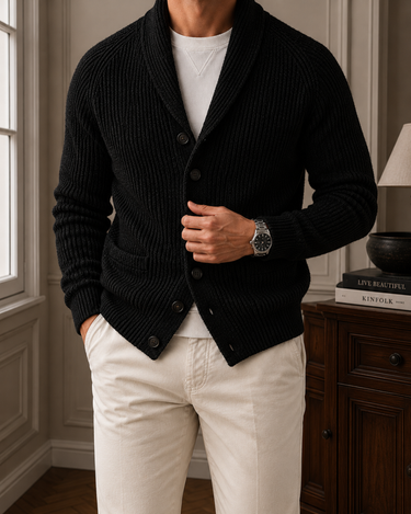 Black Cardigan - Beaulin Paris
