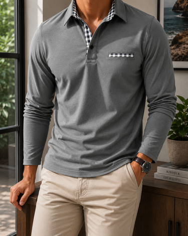 Grey Polo Shirt - Beaulin Paris