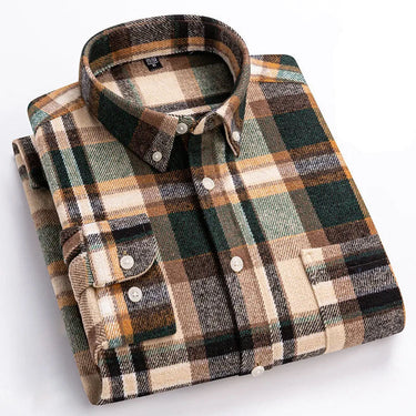 Green flannel shirt - Beaulin Paris