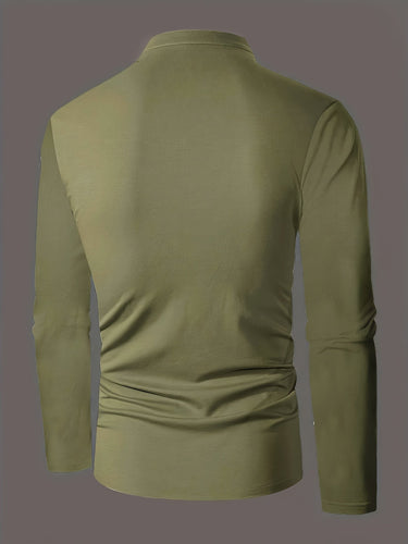Light Brown button up polo - Beaulin Paris