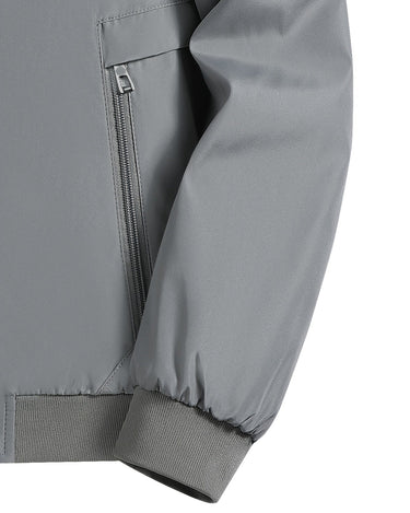 Blouson Homme Doublé Col Baseball Zip Automne Hiver