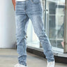Light Blue slim fit jeans - Beaulin Paris