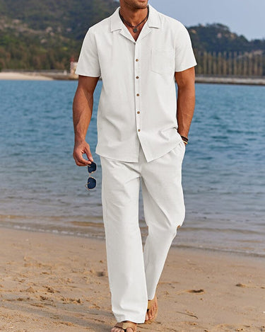 White Co-Ord Set - Beaulin Paris