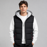 Black hooded gilet - Beaulin Paris