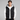 Black hooded gilet - Beaulin Paris