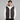 Dark Brown hooded gilet - Beaulin Paris