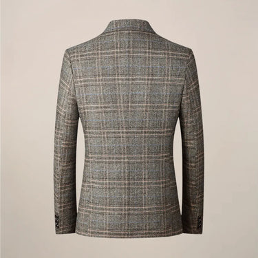 Grey check blazer - Beaulin Paris