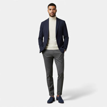 Navy penny loafers - Beaulin Paris