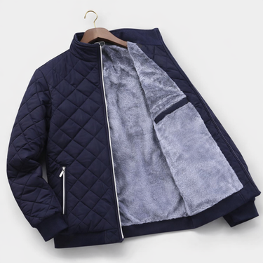 Navy jacket detail - Beaulin Paris