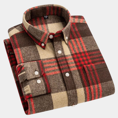 Red flannel shirt - Beaulin Paris