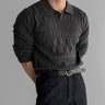 Grey polo sweater - Beaulin Paris