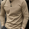 Light Brown button up polo - Beaulin Paris