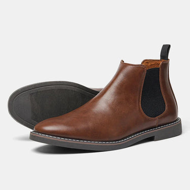 Light Brown slip-on boots - Beaulin Paris