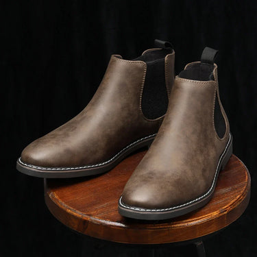 Light Brown slip-on boots - Beaulin Paris