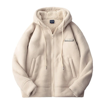 Beige zip hoodie - Beaulin Paris