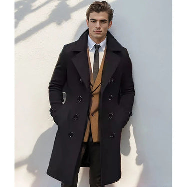 Light Brown double-breasted coat - Beaulin Paris
