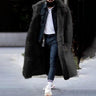 Black fur-lined coat - Beaulin Paris