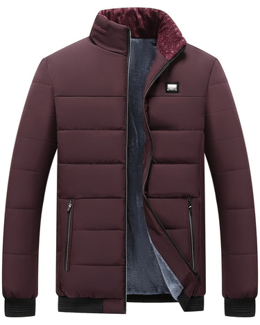 Burgundy padded jacket - Beaulin Paris
