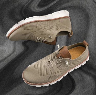 Beige mesh sneakers - Beaulin Paris