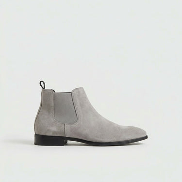 Light Grey chelsea boots - Beaulin Paris