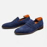 Navy penny loafers - Beaulin Paris