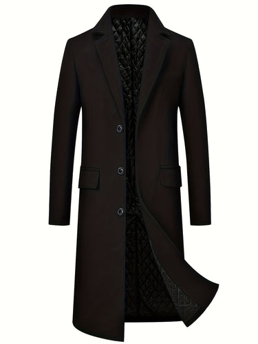 Black tweed overcoat - Beaulin Paris
