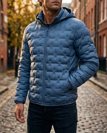 Blue puffer jacket - Beaulin Paris