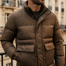 Brown quilted jacket - Beaulin Paris