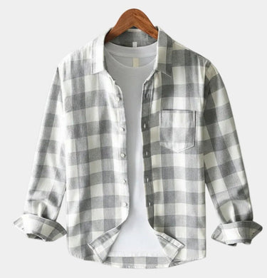 Grey checked shirt - Beaulin Paris