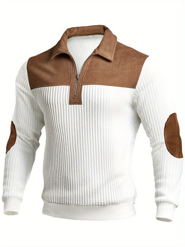 Cream half-zip jumper - Beaulin Paris