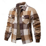 Khaki check overshirt - Beaulin Paris