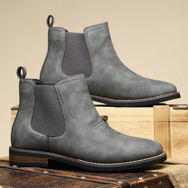 Grey chelsea boots - Beaulin Paris