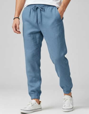 Light Blue Trousers - Beaulin Paris