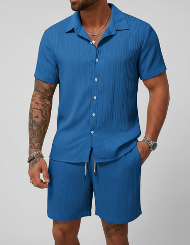 Blue Co-Ord Set - Beaulin Paris