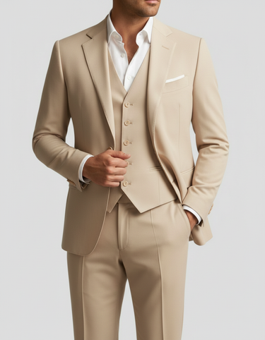Beige Suit - Beaulin Paris