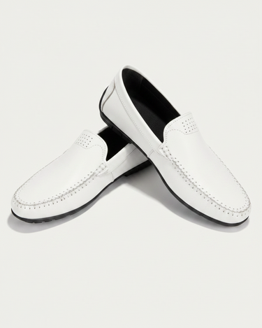 White Loafers - Beaulin Paris