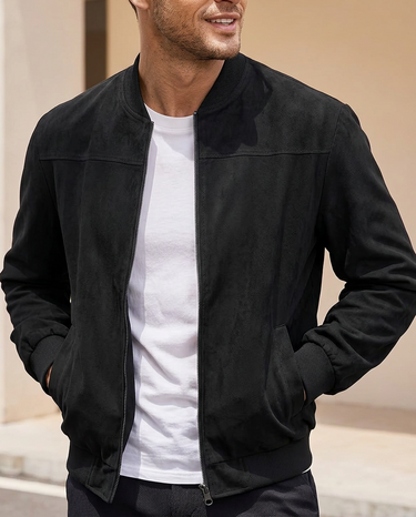 Black Bomber Jacket - Beaulin Paris