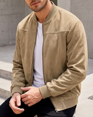 Khaki Bomber Jacket - Beaulin Paris