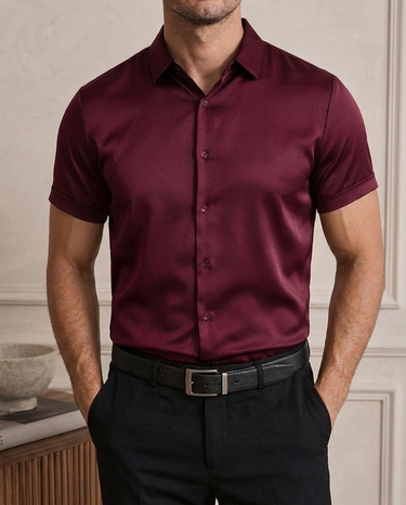 Burgundy Shirt - Beaulin Paris