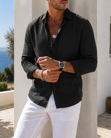 Chemise Homme Respirante Manches Longues pour l'Été