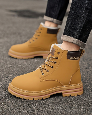 Bottes Homme Fourrées à Lacets