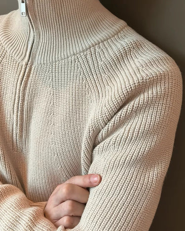 Pull Homme Arcachon Zippé à Col Châle