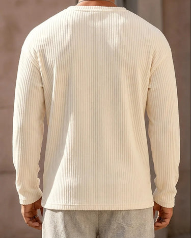 Pull Homme Col Rond Ample Beige