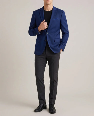 Veste Homme Blazer Fin à Bouton Unique