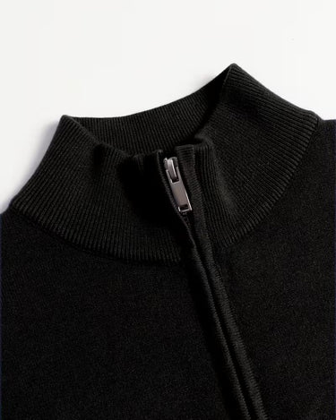 Pull Homme Col Montant Zippé