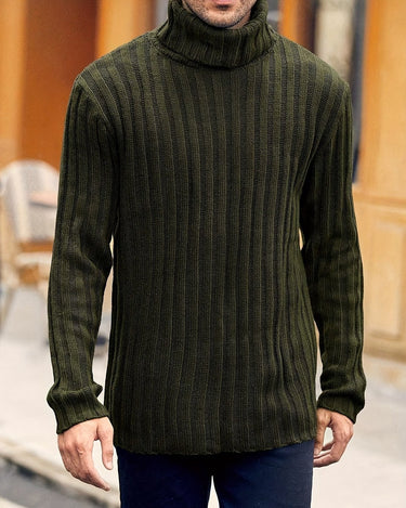 Pull Homme à Col Montant en Maille Souple