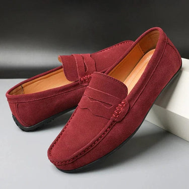 Blue penny loafers - Beaulin Paris