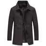 Black classic collar coat - Beaulin Paris